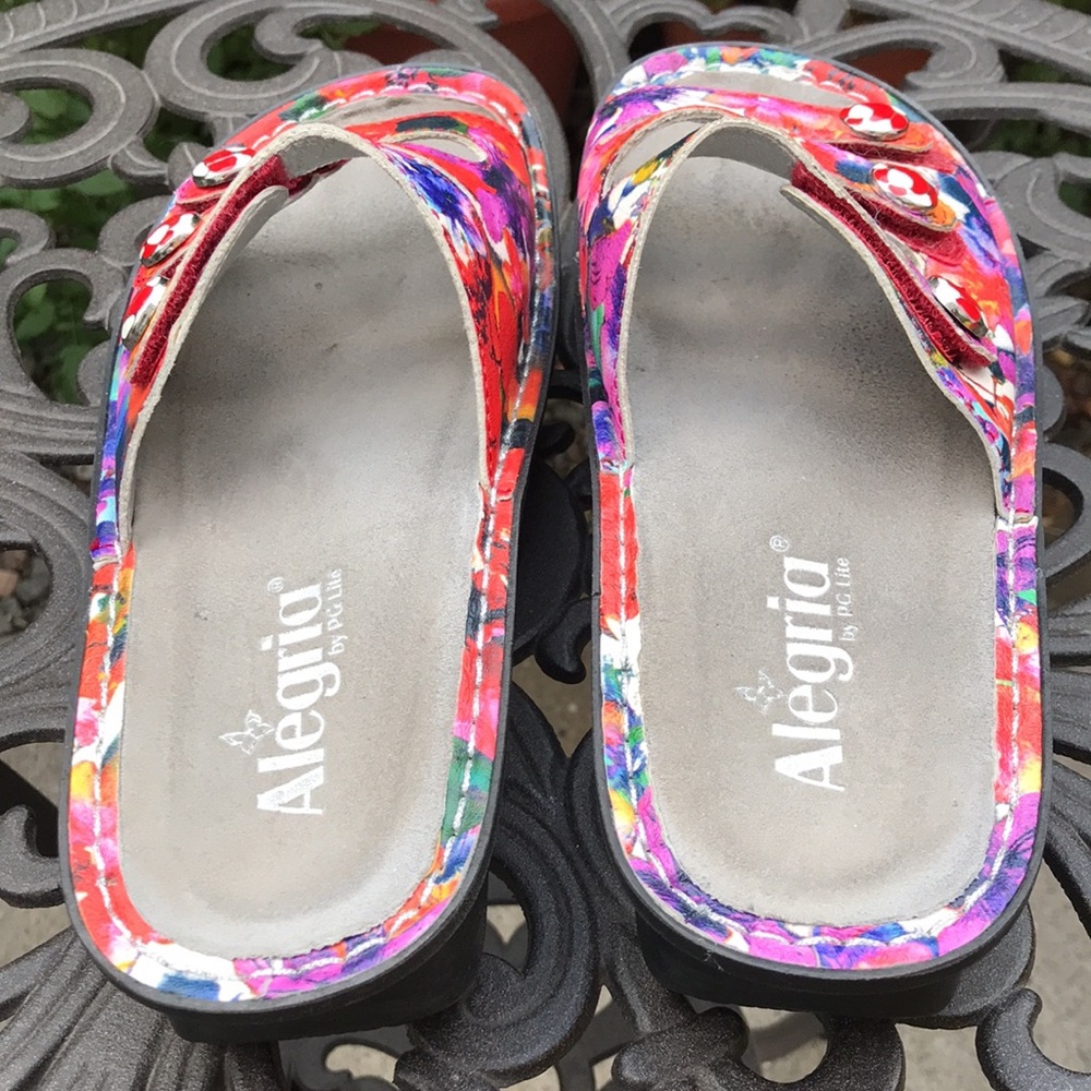 🐲💙 Alegria Fiona Iris Multi color Floral Print Sandal - Picture 4 of 12